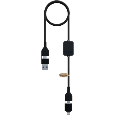 Logotrade promotional gift picture of: SCX.design C32 60W switch charging cable with light-up logo