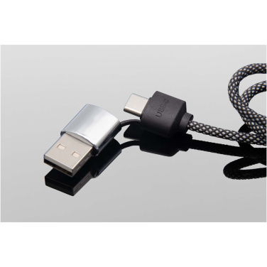Logo trade corporate gifts image of: SCX.design C33 60W Type-C charging cable with dual light-up logo