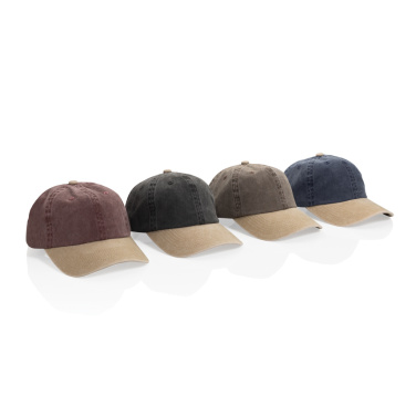 Logotrade promotional item picture of: BEAU AWARE™ Washed 6 panel 270gsm cotton twill two tone cap