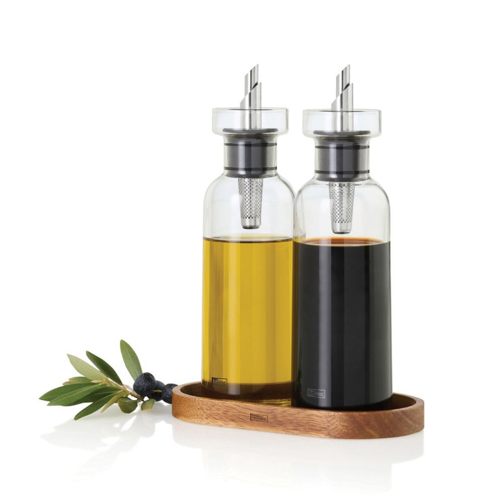 Logotrade promotional merchandise photo of: AdHoc Menage AromaPour Oil and vinegar pourer set 300ml
