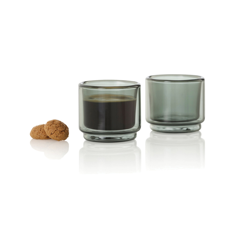 Logo trade promotional giveaways picture of: AdHoc Impact Espresso mug 45ml, 2 pcs set