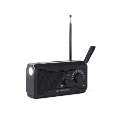 Logo trade promotional products image of: Nordic Drift Titan IPX4 multifunctional radio 4000mah