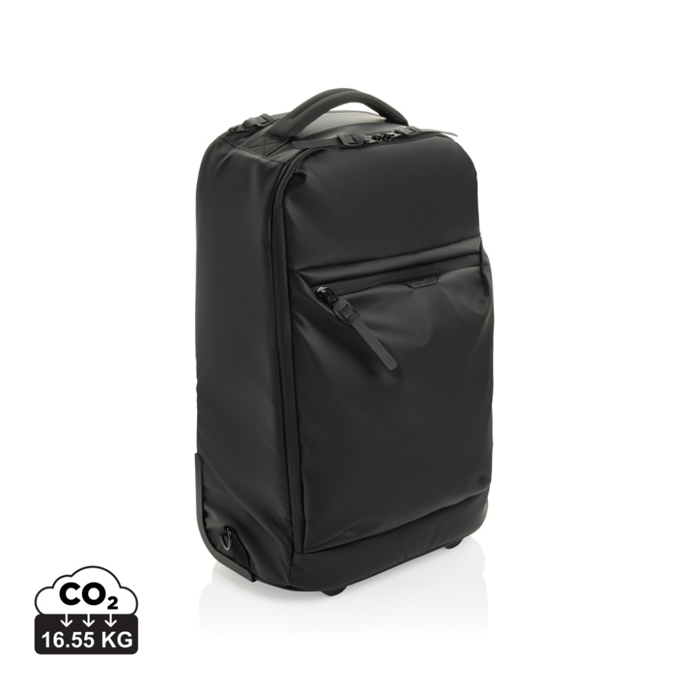 Logotrade promotional items photo of: Swiss Peak OSLO RCS Wheeled Duffel backpack
