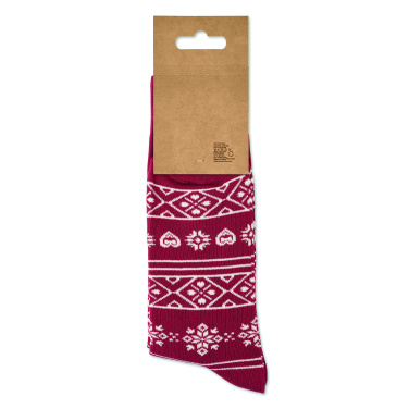 Logo trade promotional items image of: Pair of Christmas socks L