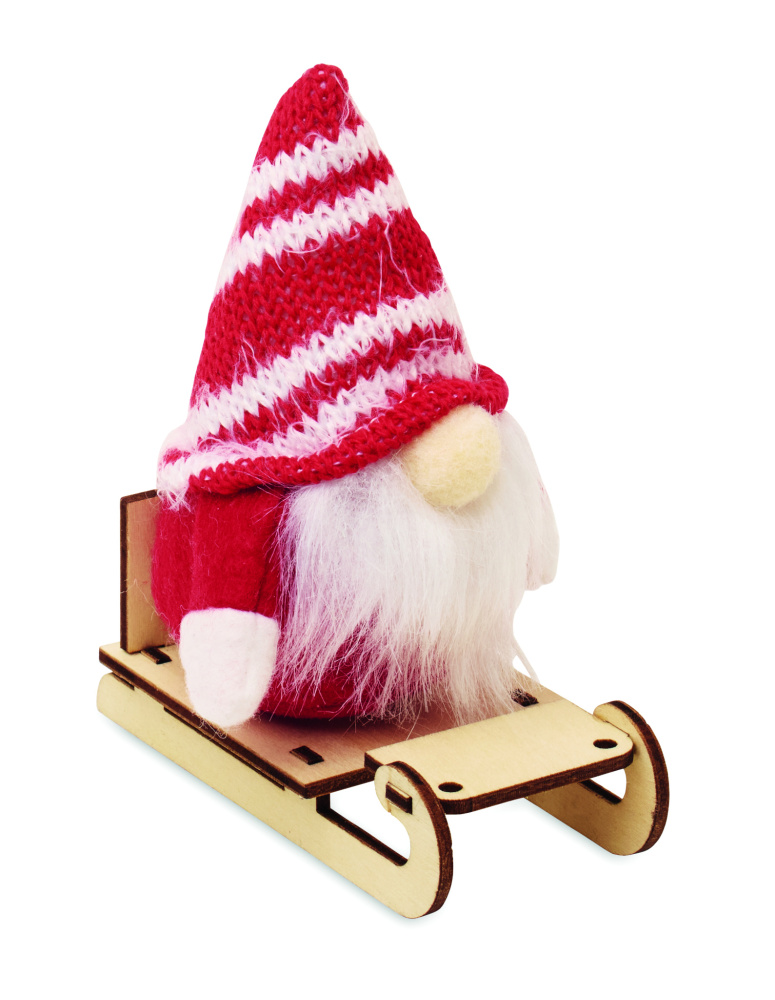 Logotrade promotional giveaway picture of: Gnome on wooden sleigh