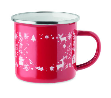 Logo trade advertising products picture of: Christmas enamel mug 300ml