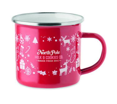 Logotrade promotional item image of: Christmas enamel mug 300ml