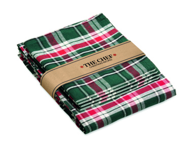 Logotrade advertising products photo of: Chequer cotton tablecloth set