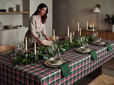 Logo trade corporate gifts picture of: Chequer cotton tablecloth set
