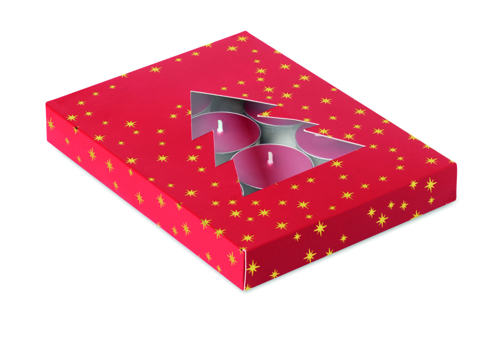 Logo trade promotional giveaways picture of: Cinnamon scented tea light set