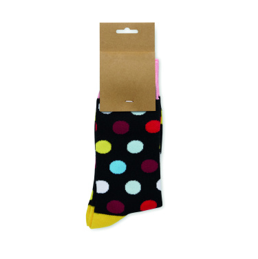Logo trade promotional giveaway photo of: Funny patterned socks