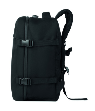 Logo trade promotional giveaways image of: 15" RPET backpack lock 20L