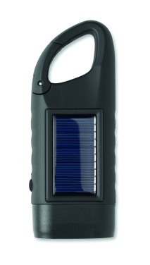 Logo trade advertising products picture of: Solar torch with dynamo crank