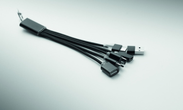 Logotrade advertising product image of: 3-in-1 charging cable keyring