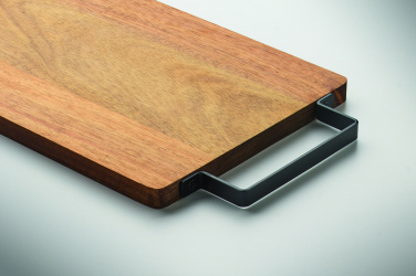 Logo trade business gifts image of: Acacia board with steel handle