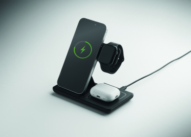 Logo trade corporate gift photo of: Foldable 3-in-1 charger 15W