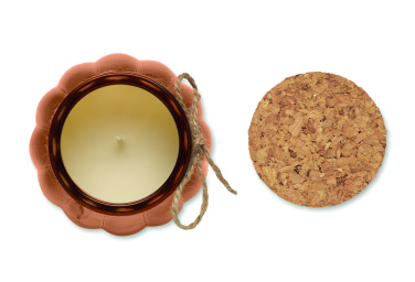 Logo trade corporate gifts image of: Vanilla plant based wax candle