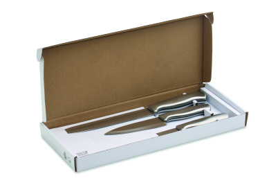 Logotrade promotional items photo of: Stainless steel knife set 3pcs