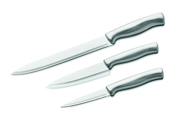Logo trade promotional items picture of: Stainless steel knife set 3pcs