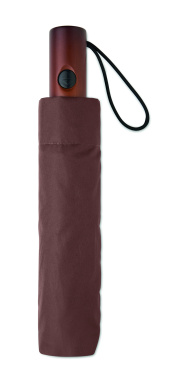 Logo trade promotional gift photo of: 21" auto umbrella wood handle