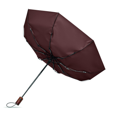 Logotrade promotional item picture of: 21" auto umbrella wood handle