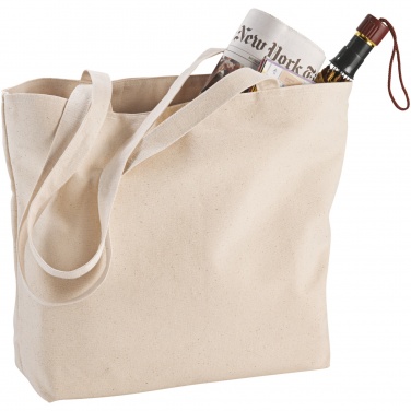 Logotrade reklaamkingituse foto: Ningbo 320 g/m² lukuga puuvillane kandekott 15L