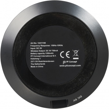 Logo trade reklaamkingi pilt: Fiber 3W juhtmevaba laadimisega Bluetooth® kõlar