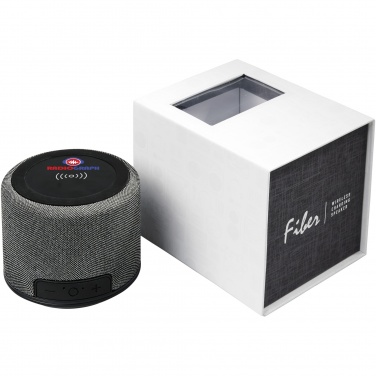 Logo trade reklaamtoote pilt: Fiber 3W juhtmevaba laadimisega Bluetooth® kõlar