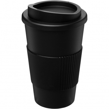 Logo trade reklaamtooted foto: Americano® 350 ml silikoonist võruga kohvitops
