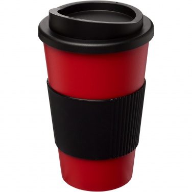 Logo trade ärikingid foto: Americano® 350 ml silikoonist võruga kohvitops