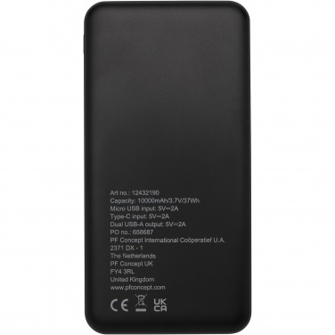 Logo trade firmakingituse pilt: Loop 10 000 mAh taaskasutatud plastist toitepank 