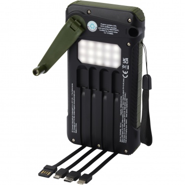 Logotrade firmakingituse foto: Soldy 10 000 mAh RCS taaskasutatud plastist päikesedünamo jõupank 