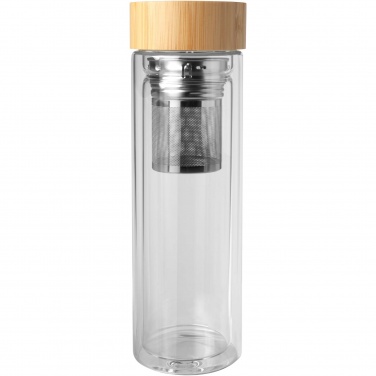 Logotrade meened pilt: Bailey 400 ml borsilikaatklaasist infusioonipudel bambusest kaanega