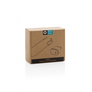 Logo trade meene pilt: Boost RCS taaskasutatud PET 20W tüüpi C 2 tk laadimiskomplekt