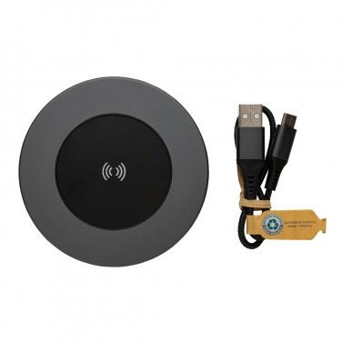 Logo trade reklaamtoote pilt: Terra RCS taaskasutatud alumiiniumist 10 W juhtmevaba laadija