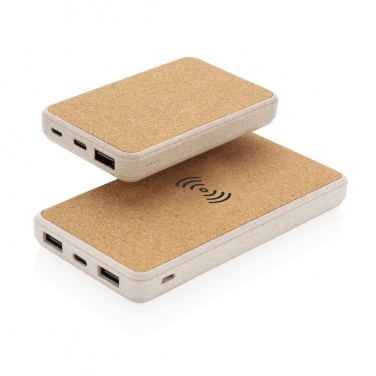 Logotrade reklaamkingi foto: Korgi- ja nisukõrrega 8000 mAh 5W juhtmevaba akupank