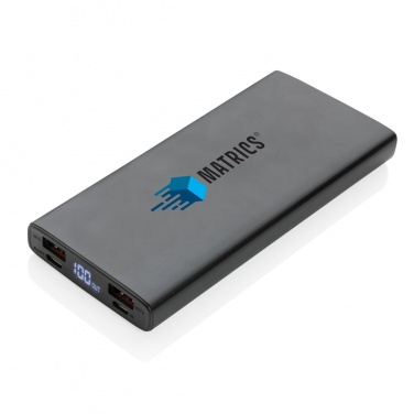 Logo trade meene pilt: Alumiiniumist 18 W 10 000 mAh PD Powerbank