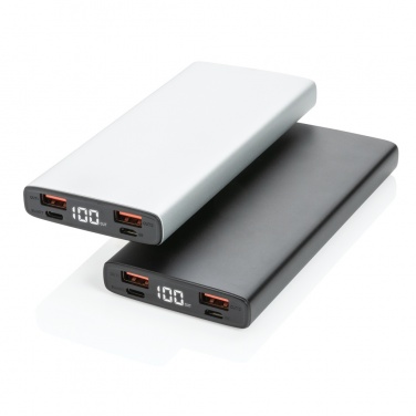Logotrade reklaamkingituse foto: Alumiiniumist 18 W 10 000 mAh PD Powerbank