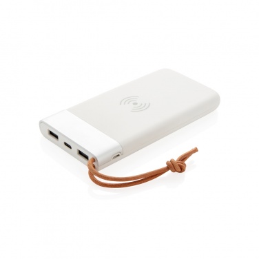 Logo trade reklaamkingi pilt: Aria 8000 mAh 5W juhtmevaba laadimise akupank