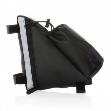 Logotrade ärikingituse foto: PU hea nähtavusega rattaraami kott pudelihoidjaga