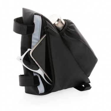 Logo trade firmakingid foto: PU hea nähtavusega rattaraami kott pudelihoidjaga