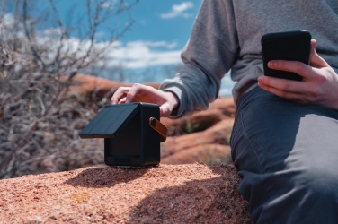 Logo trade firmakingitused foto: Skywave RCS taaskasutatud plastikust päikesekõlar 12W