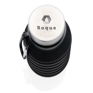 Logotrade firmakingituse foto: Lekkekindel kokkupandav kaanega silikoonpudel