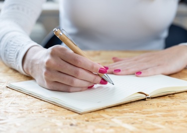 Logotrade firmakingituse foto: Pynn bambusest lõpmatuse pliiats