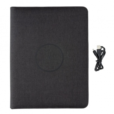 Logo trade reklaamkingituse pilt: Air 5W juhtmevaba laadimisega portfolio A4 koos 5000 mAh akupangaga