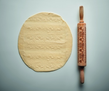 Logo trade reklaamtooted foto: Jõulutaigna puidust rullimine