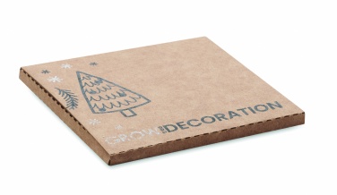 Logo trade firmakingi pilt: Puidust jõulukuulike kuuseseemnetega