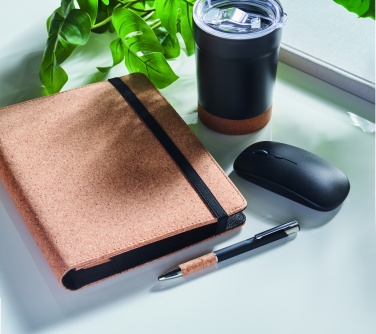 Logotrade ärikingid pilt: A5 märkmik-mapp korgist