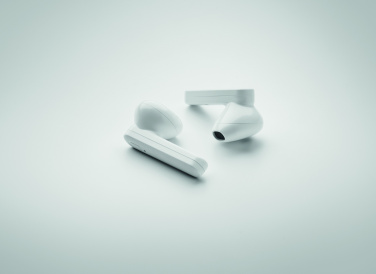 Logotrade reklaamtoote foto: TWS kõrvaklapid päikeselaadijaga