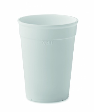 Logotrade ärikingid pilt: Taaskasutatud plastikust tass, 250 ml